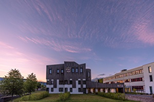 Exterieur van Notiz Hotel in Leeuwarden binnen NHL Stenden Campus
